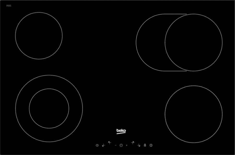 Beko Vitrokeramische Kookplaat HIC84401 | Vitrokeramische kookplaten | Keuken&Koken Kookplaten | 8690842206290