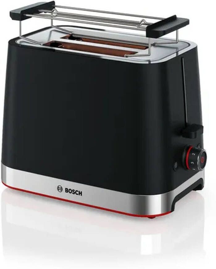 Bosch TAT4M223 Broodrooster 4 2 sneetjes 950 W Zwart Roestvrij staal - Foto 2