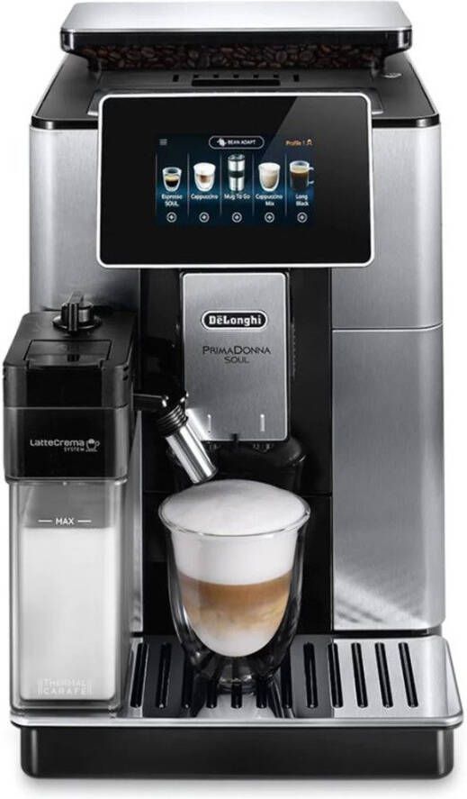 De'Longhi Volautomatisch koffiezetapparaat PrimaDonna Soul ECAM610.75.MB Met koffiekanfunctie Incl. koffiekan Bean Adapt Technology roestvrij staal schijfmolen - Foto 14