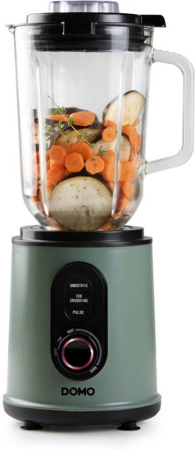 Domo DO734BL Blender 'Blend & Balance' Glazen Kan 1 5L Drinkbeker 600ml 800 W Smoothie Maker Groen