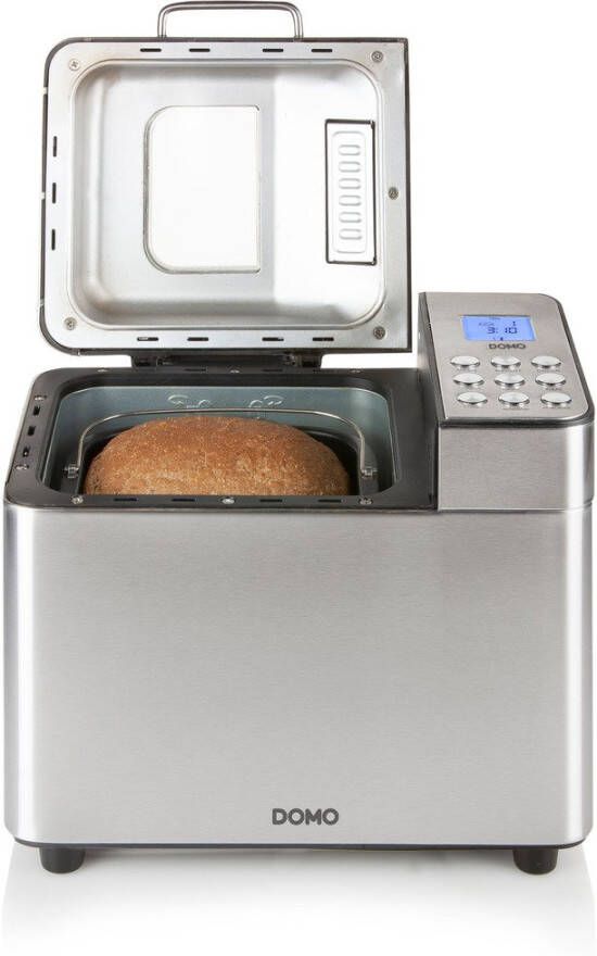 Domo B3971 Broodbakmachine – 18 Programma s – 500-1000g – Noten Rozijnen Dispenser – Glutenvrij Programma – RVS