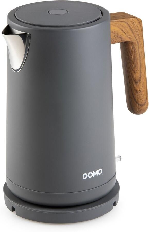 Domo DO9268WK Waterkoker 'Wood You' 1 7 L mat grijs - Foto 2