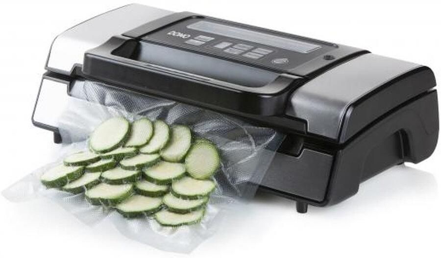 Domo DO331L Vacumeermachine Incl. voorraadcontainer en vacuümrol 5m Dubbele lasnaad 130 W