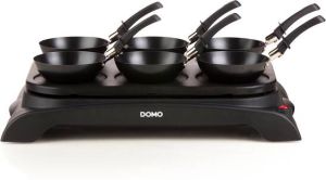 Domo DO8710W 2-in-1 Wokset + Pannenkoekenplaat 6 pannetjes