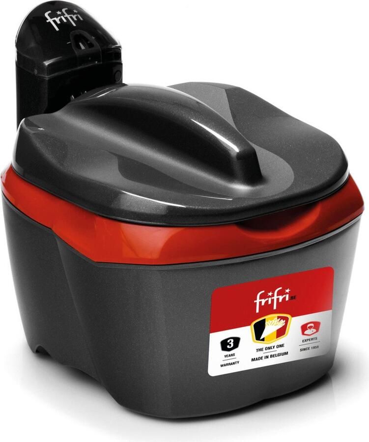 FriFri 918RR HSC1200 High Speed 3200 Watt koude zone cool wall 3L friteuse met XL ronde mand rood zwart - Foto 2