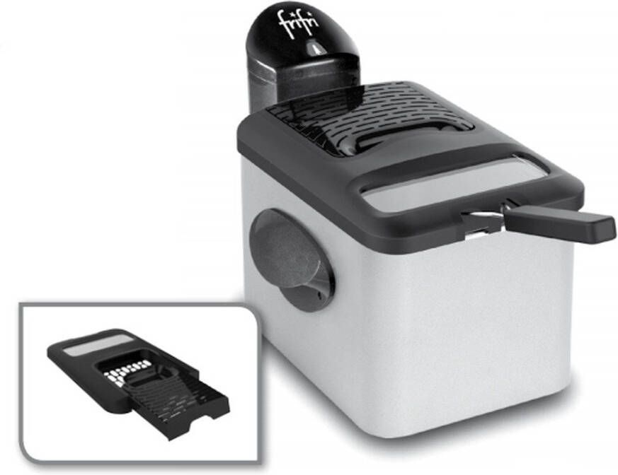 FriFri 1905 DuoFil Frituurpan friteuse 3.5 liter koude zone 3200 Watt Koolstof geur- & vetfilter 1 kg friet 10 jaar garantie - Foto 3