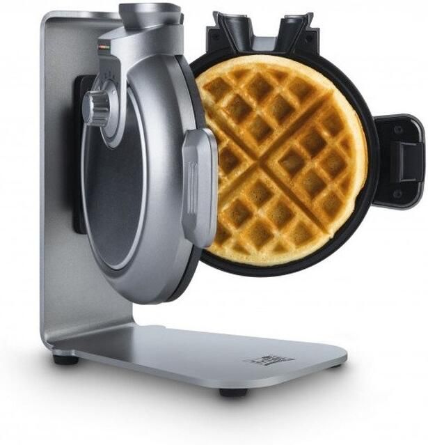 Fritel Wafelijzerr WA 2224 Wafelmaker Top fill Wafelmachine met Anti-aanbaklaag 4 Dikke Ronde Fluffy Wafels Verticaal Wafelbakijzer met 5 Bruiningsniveau's Zilver 800W - Foto 3