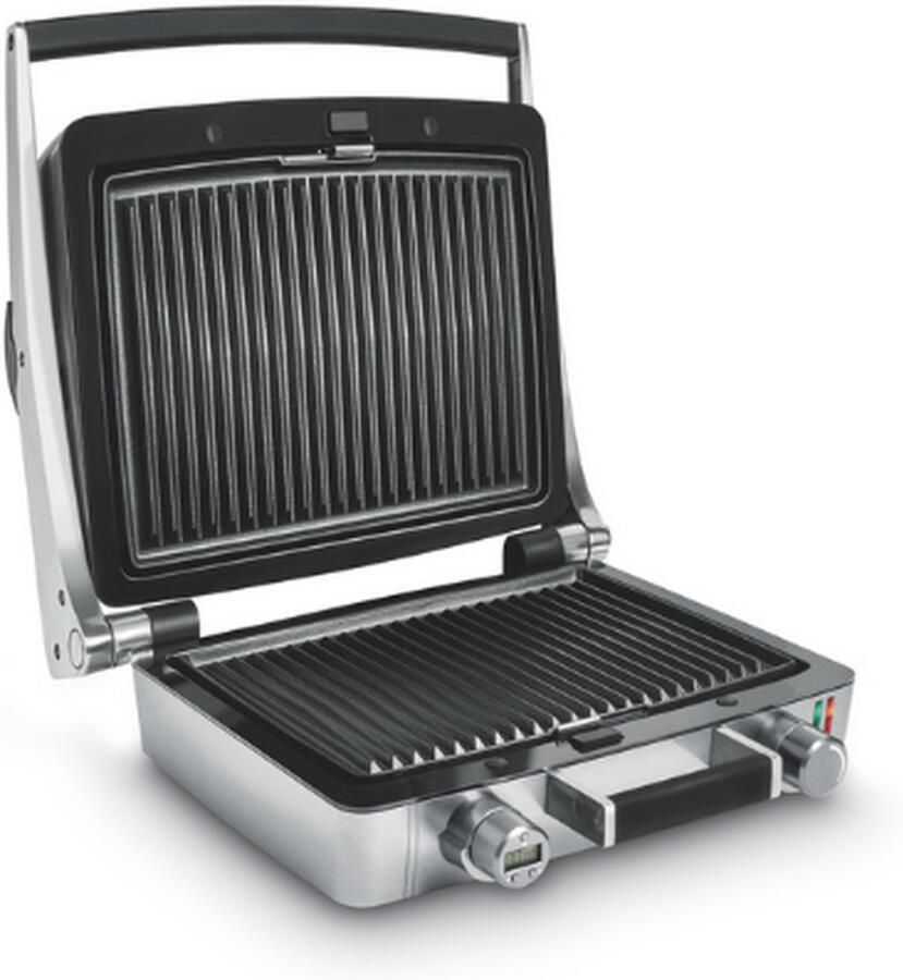 Fritel WaffleTastic CW 3627 Combi Grill Wafelijzer & Grill 1600W Verwisselbare Bakplaten PFAS-vrij + 60' Timer Zilver Grijs