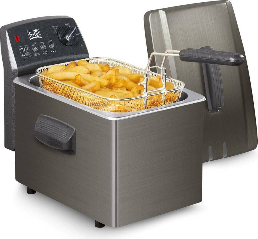 Fritel Friteuse Turbo SF 4368 Frituurpan Frituurbak 4 liter 3200 Watt 3 à 5 personen Zwart