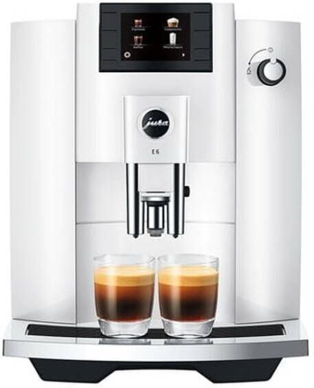 Jura Espresso E6 Piano Wit | Espressomachines | Keuken&Koken Koffie&Ontbijt | 7610917154388