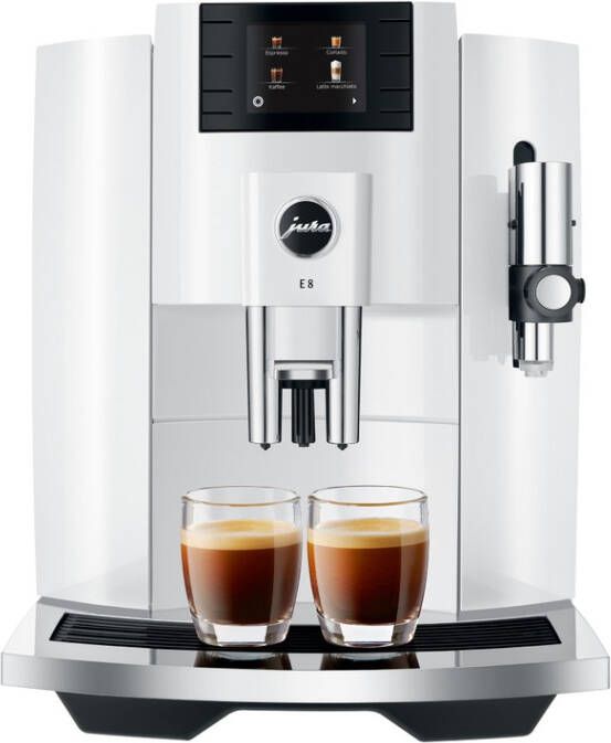 Jura Espresso E8 Piano White (EB) | Espressomachines | Keuken&Koken Koffie&Ontbijt | 7610917153534