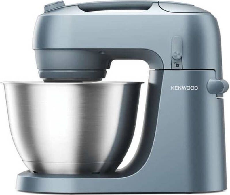 Kenwood GO keukenmachine KZM35.000GY Blauw 4L mengkom Handvat voor gemakkelijk verplaatsen Compacte keukenrobot Opbergen in keukenkast of lade [onderdeel GO collectie]