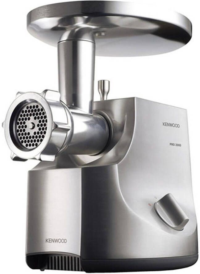 Kenwood Vleesmolen MG700 met 2 worstvulmondstukken kebbe-opzetstuk 3 perforatieschijven - Foto 4