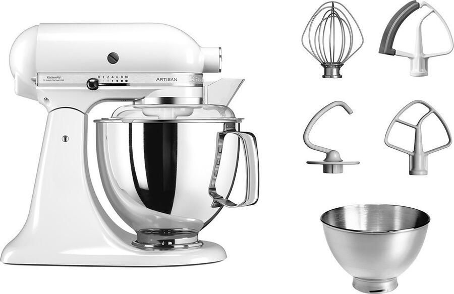 Kitchenaid Artisan 5KSM175PSEWH Wit | Keukenrobots | Keuken&Koken Keukenapparaten | 5KSM175PSEWH - Foto 4