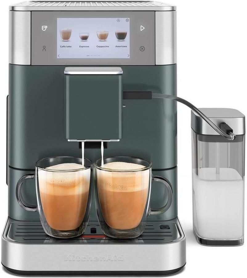 KitchenAid Volautomatische Espressomachine KF8 TTouchscreen 40+ receptopties modus voor plantaardige dranken 2 kopjes tegelijk vullen Juniper - Foto 12