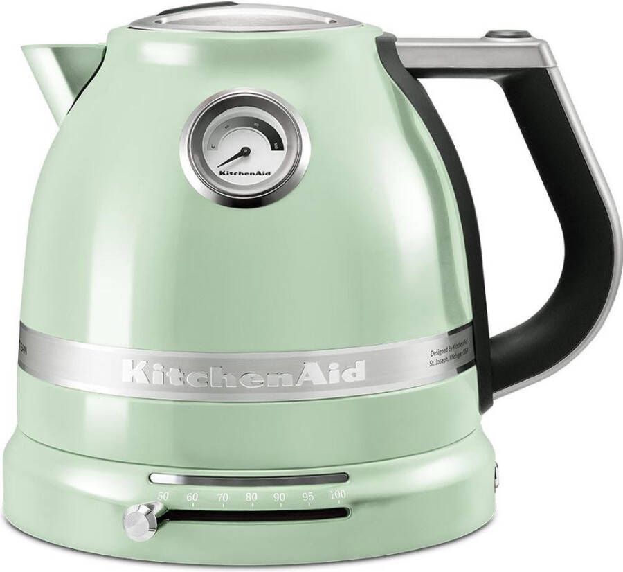 KitchenAid 5KEK1522EPT waterkoker 1 5 l 2400 W Zwart Groen Roestvrijstaal
