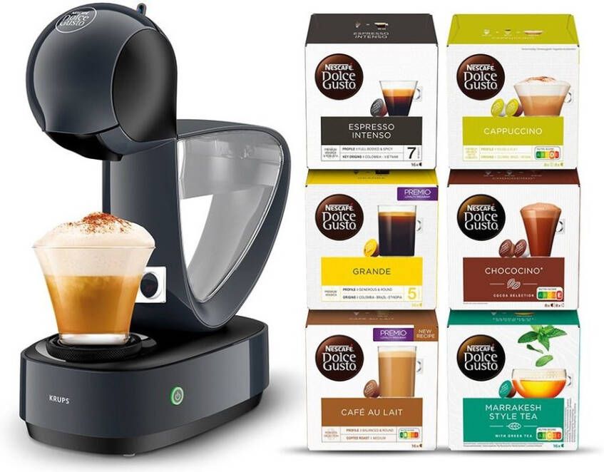 Krups NESCAFÉ Dolce Gusto Infinissima Touch YY5516FD Koffiecupmachine Zwart Inclusief 96 Koffiecups