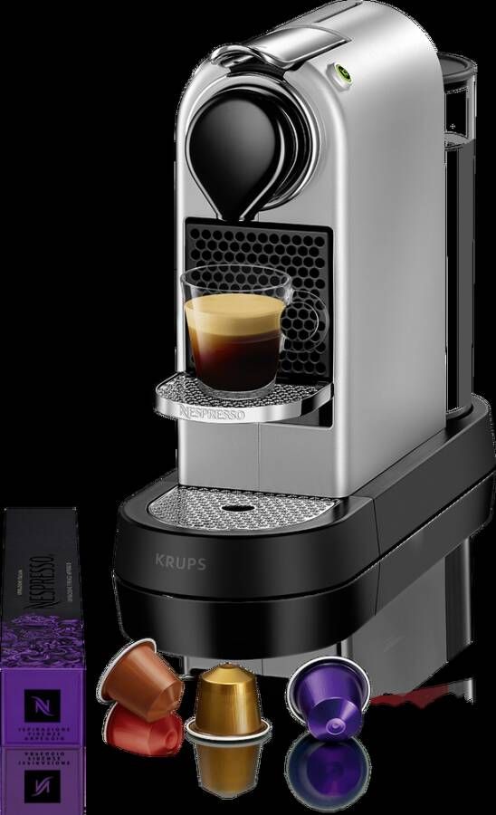 Krups Nespresso Citiz XN741B Koffiecupmachine Zilver Compact Retro Design Voor Nespresso Cups - Foto 2