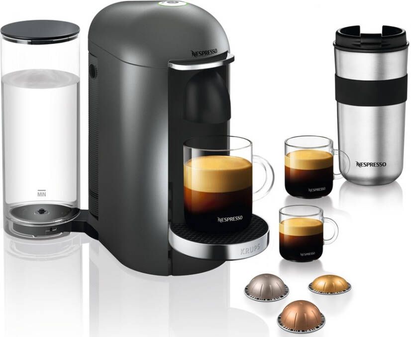 Krups Nespresso Vertuo Plus Titanium YY4510FD | Capsulemachines | Keuken&Koken Koffie&Ontbijt | 3700342445046 - Foto 2