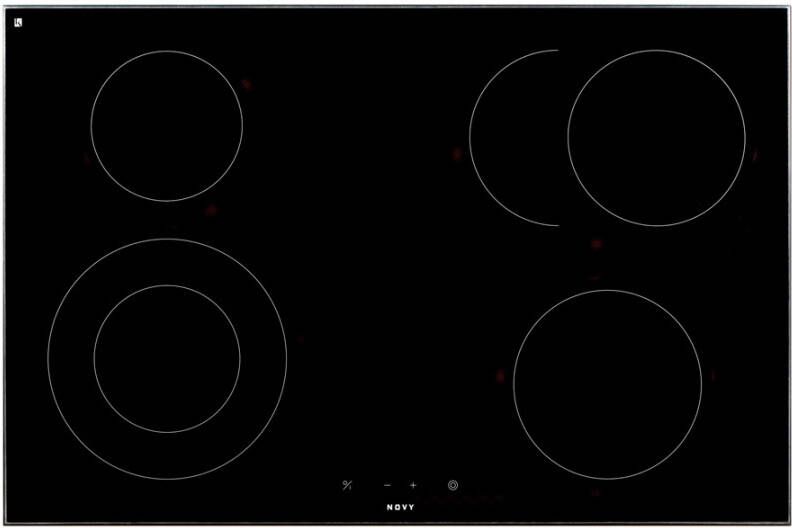 Novy 1112 vitroceramische kooktafel O'Zone 78 cm | Vitrokeramische kookplaten | Keuken&Koken Kookplaten | 1112