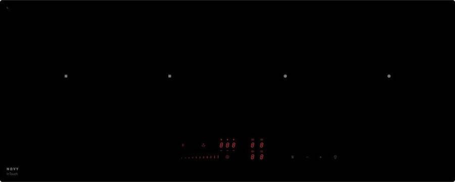 Novy 1767 Power inductie 4 zones 100 cm facet 5mm met InTouc | Inductiekookplaten | Keuken&Koken Kookplaten | 1767