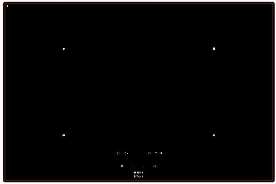 Novy 1755 Comfort inductie 4 zones 78 cm facet 5mm met InTou | Inductiekookplaten | Keuken&Koken Kookplaten | 1755 - Foto 2