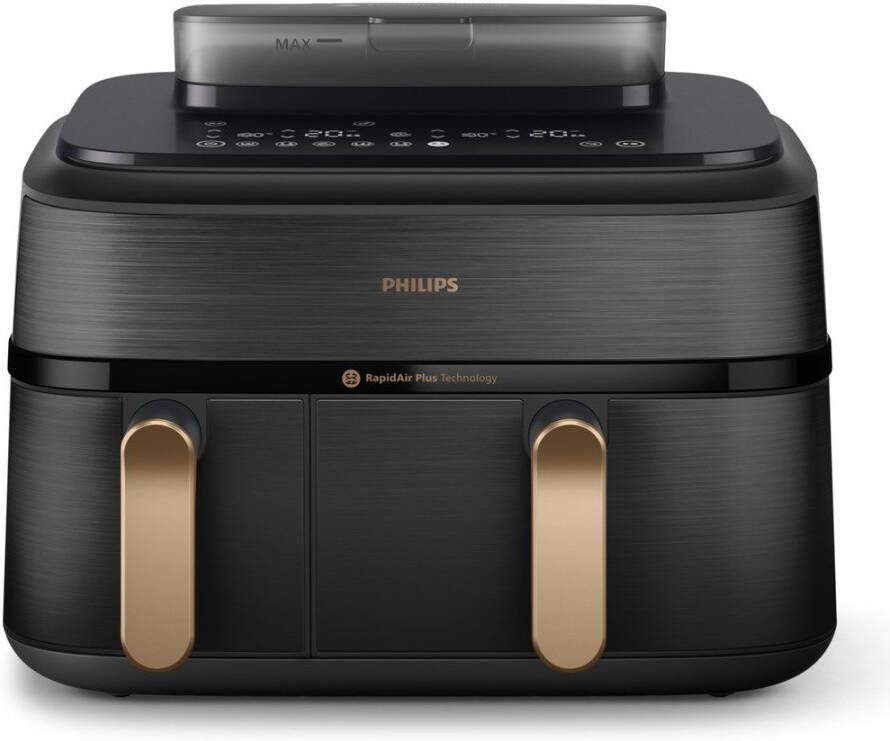 Philips Airfryer NA552 00 Steam Airfryer 5000 Series Dual Basket 9L Capaciteit (3L+6L) - Foto 8
