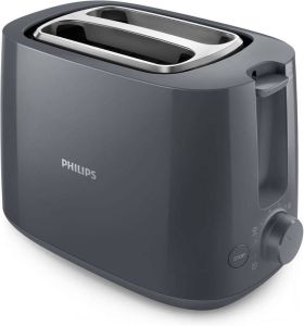 Philips Daily Collection HD2581 10 broodrooster 2 snede(n) 900 W Grijs