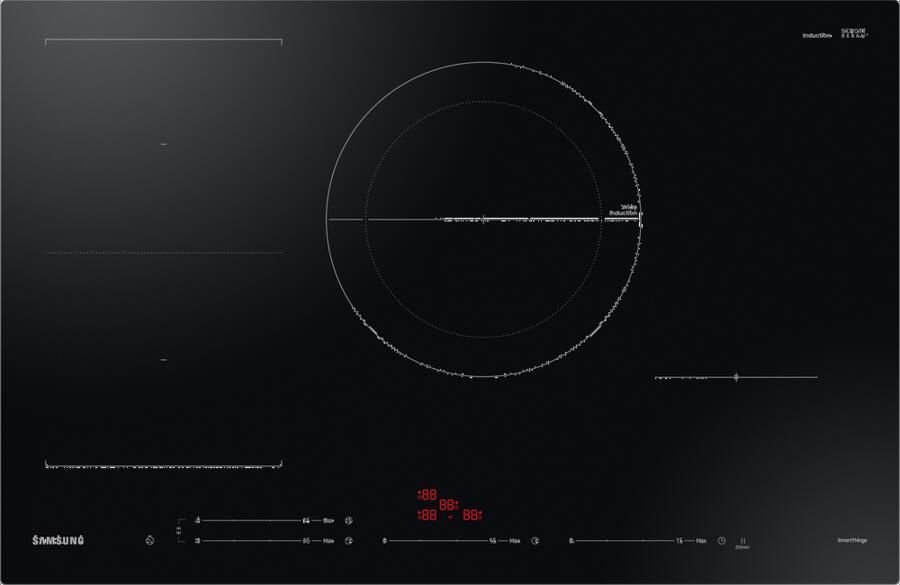 Samsung NZ84C5047FK Zwart Ingebouwd 80 cm Inductiekookplaat zones 4 zone(s)