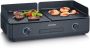 Severin PG 8569 Plancha BBQ Grill SUAVE Twee aparte verwarmingszones Keramische coating 240 °C - Thumbnail 1