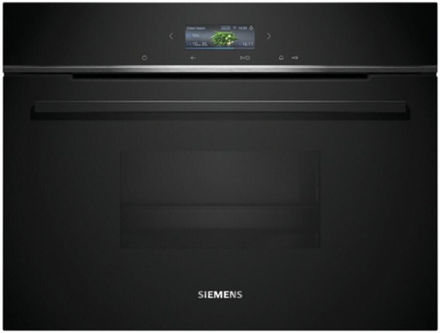 Siemens CD714GXB1 Inbouw stoomoven 45 cm Zwart FullSteam