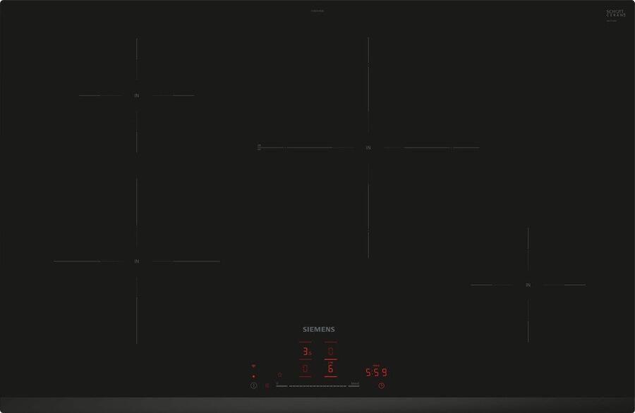 Siemens EH831HEB1E iQ100 Inbouw inductiekookplaat 80 cm Randloos Home Connect