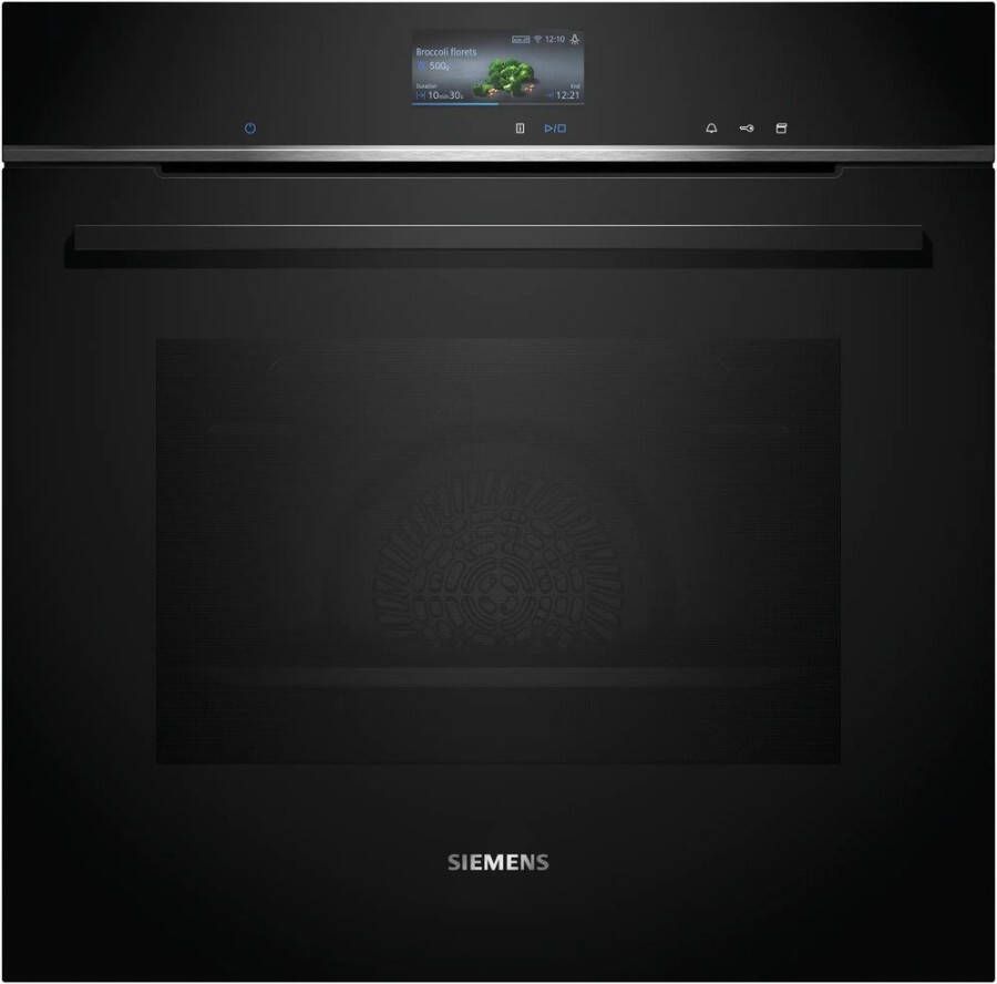 Siemens HS736G1B1 iQ700 Inbouwoven met stoom 4D Hetelucht Zwart Home Connect