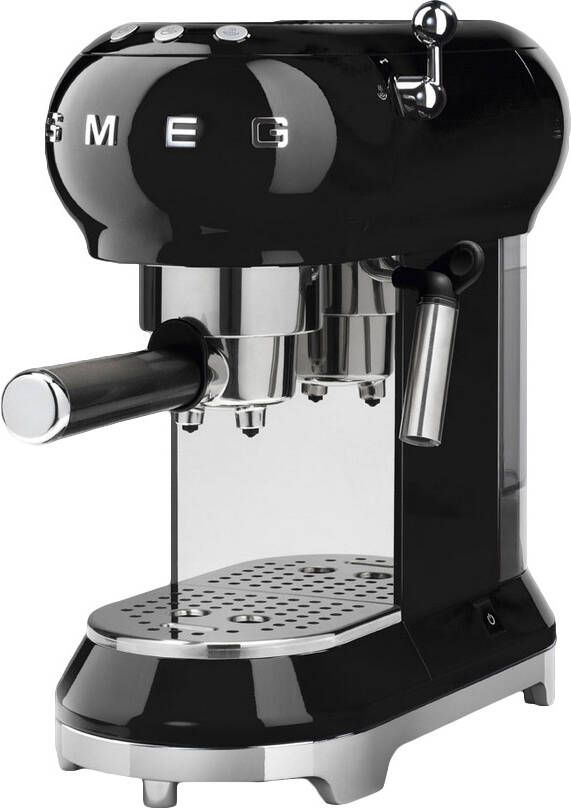 Smeg Handmatige espressomachine ECF01BLEU Zwart Jaren '50-stijl - Foto 3