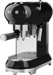 Smeg Handmatige espressomachine ECF01BLEU Zwart Jaren '50-stijl