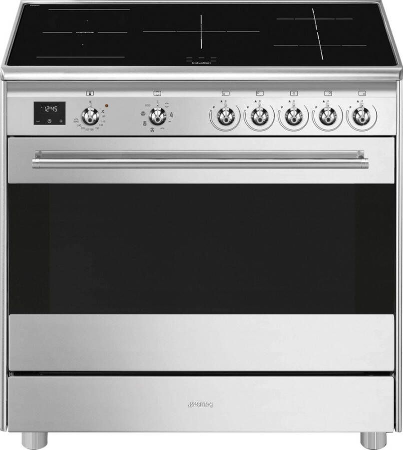 Smeg Fornuis Inductie SCB95CIX | Inductiefornuizen | 8017709332037