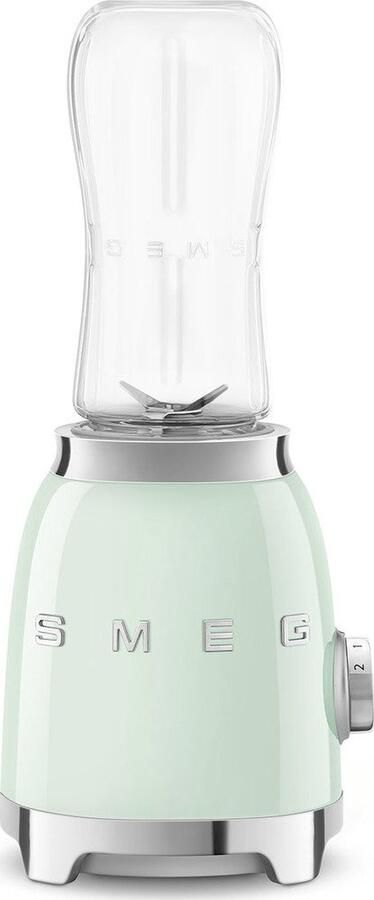 Smeg PBF01PGEU Personal Blender Smoothie Blender To Go 300W 2x 600 ml Tritan™ Renew Drinkflessen 2 Snelheden '50s Style Watergroen - Foto 2