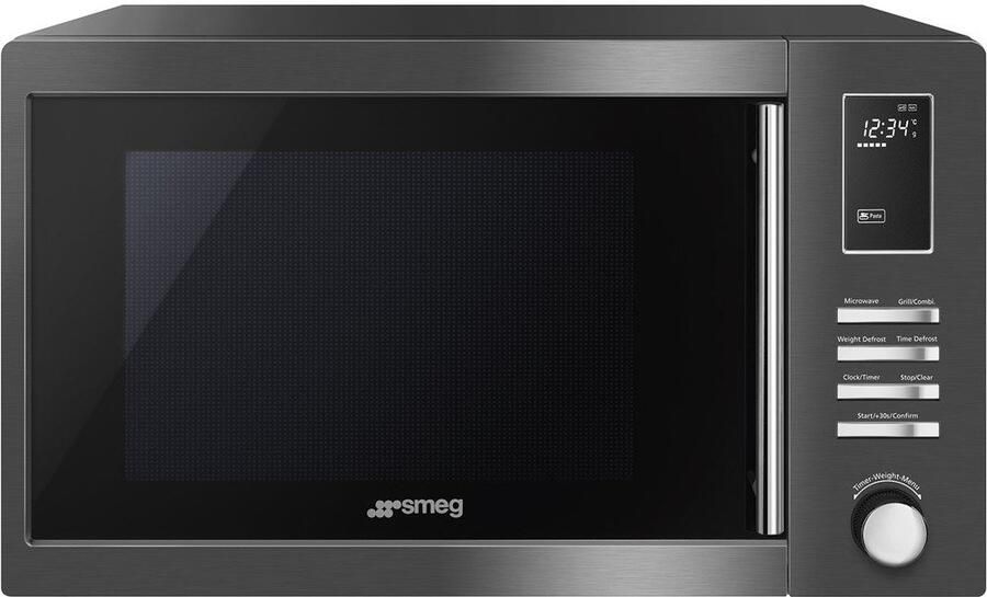 Smeg MOE25B magnetron Grijs Solo-magnetron Aanrecht 25 l 900 W