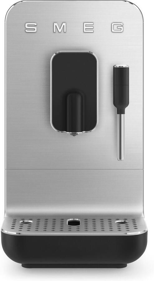 Smeg BCC12BLMEU Volautomatische Espressomachine Geïntegreerde Bonenmaler 19 Bar Thermoblock RVS Stoompijp Bean-to-Cup Collezione Mat Zwart
