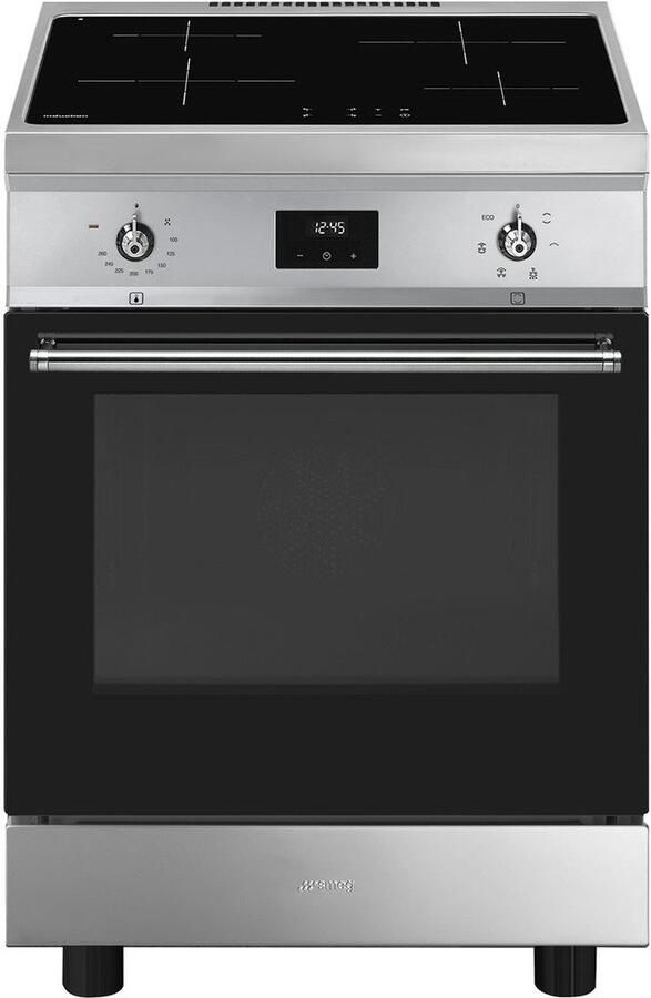 Smeg C6IMXT2 Inductie Fornuis 60 cm RVS Heteluchtoven 70L Oveninhoud 4 Inductiekookzones Energieklasse A - Foto 2