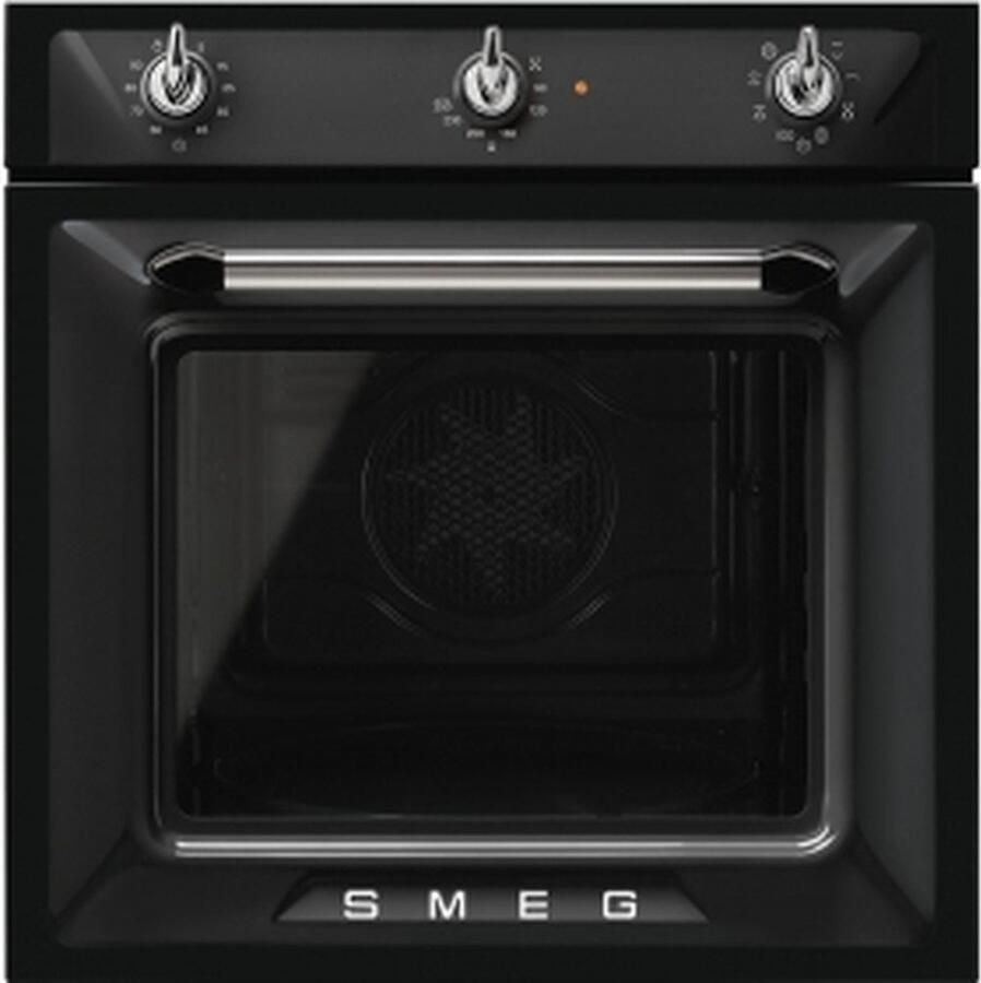 Smeg SF6905N1 Inbouw Oven 70 Liter Zwart Thermogeventileerd Vapor Clean Victoria Design Energieklasse A