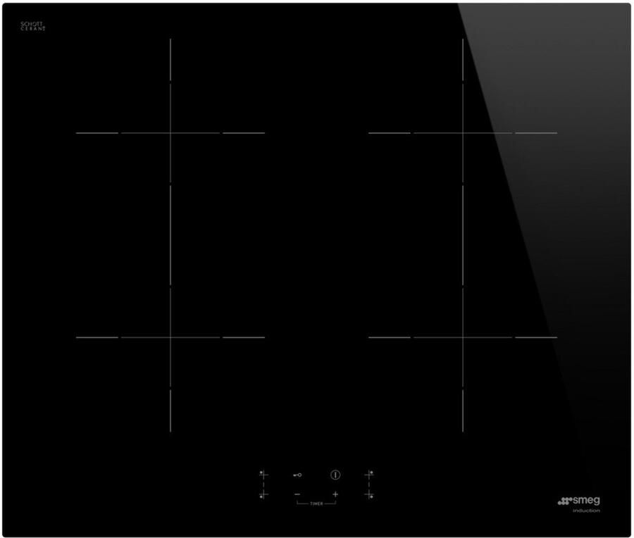 Smeg Universal SIB2641D kookplaat Zwart Ingebouwd 60 cm Inductiekookplaat zones 4 zone(s)