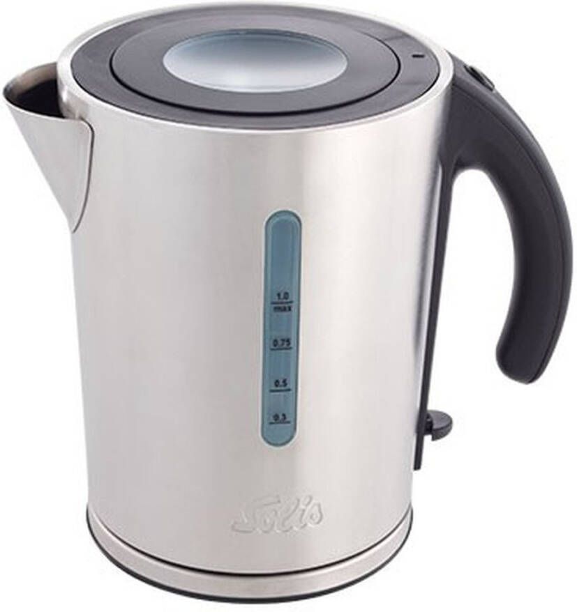 Solis Flexi Temp Kettle Waterkoker met Temperatuurregeling Temperatuur van 40 tot 100°C Geïntegreerde Kalkfilter Theemaker Zilver