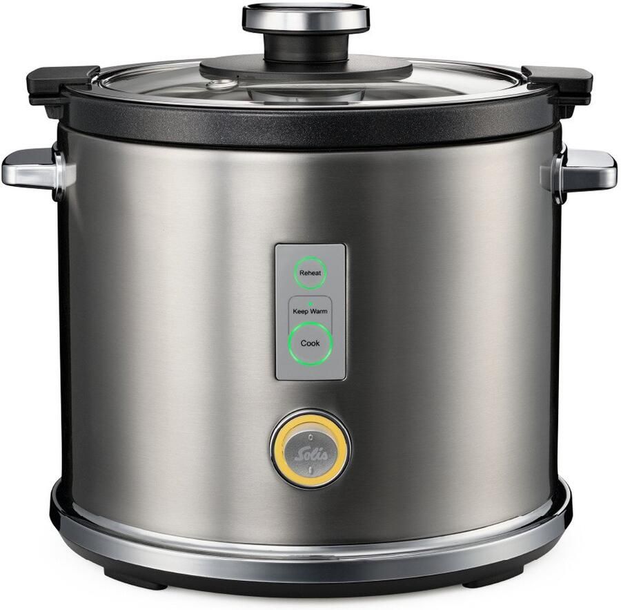Solis Rice Cooker Multi 8162 Rijstkoker en Stoomkoker Voor Alle Soorten Rijst Stoompan voor Rijst Groente Vis en Meer 650 W 1.2L
