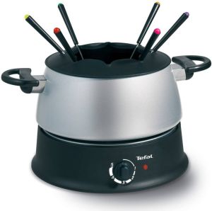 Tefal Elektrische fonduepan EF3000.10 6 warmte-geïsoleerde fonduevorken