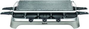 Tefal Raclette PR457B Pierrade voor maximaal 10 personen grillplaat van steen inclusief krabber afneembare kabel pannetje geschikt voor de vaatwasser