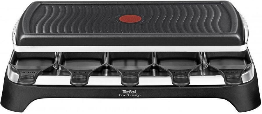 Tefal Inox & Design RE4588 Gourmetset 10 Pannetjes RVS Geschikt voor 10 Personen Anti-aanbaklaag