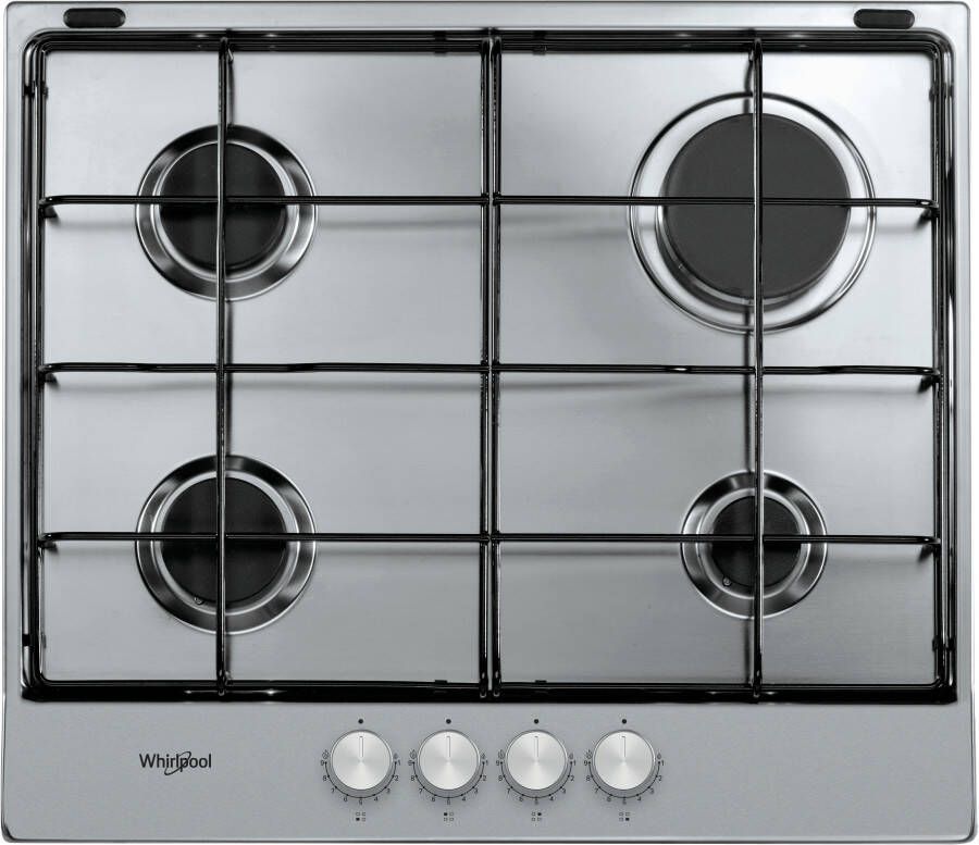 Whirlpool TGML 650 IX kookplaat Roestvrijstaal Ingebouwd 58 cm Gaskookplaat 4 zone(s) - Foto 1
