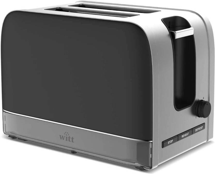 Witt Toaster Classic Zwart | Broodroosters | Keuken&Koken Keukenapparaten | 5707582963604 - Foto 2