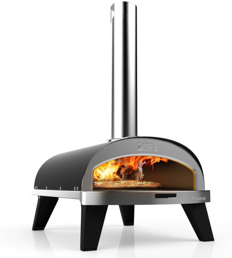 ZiiPa Pizza Oven Pellet Piana Antraciet | Tuin- en kampeerspullen | 3760316020013